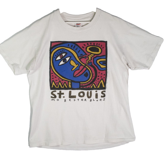 Vintage Spike Lee T Shirt Mo Better Blues Promo Big Hed Designs Single Stitch XL - Picture 2 of 14